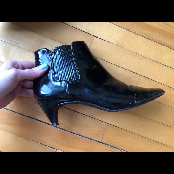 Design Lab Trina patent leather ankle booties - Picture 3 of 8